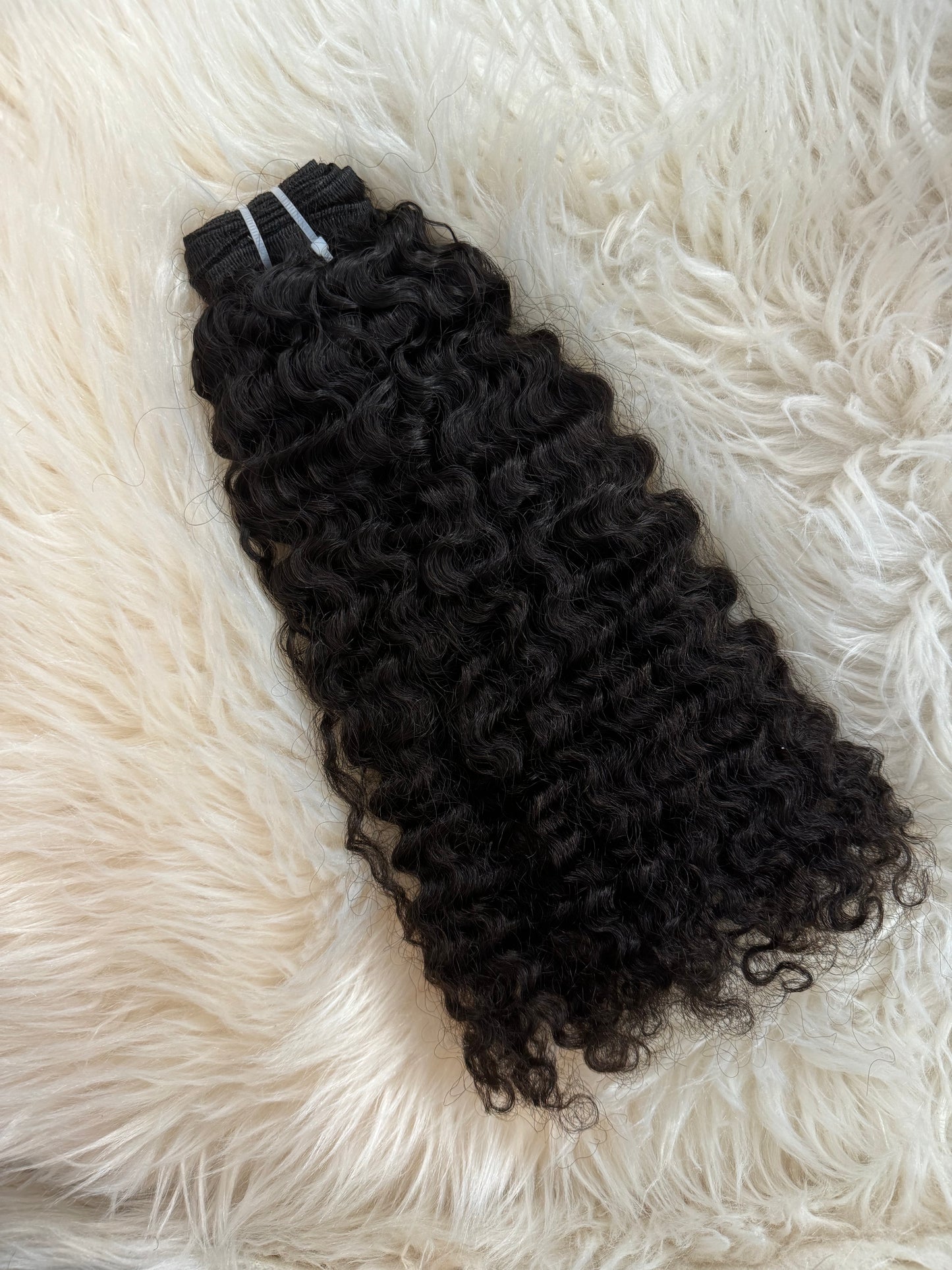 Burmese Curly Raw Virgin Hair Bundle Natural Color (Ships in 7 to 14 Business Days)